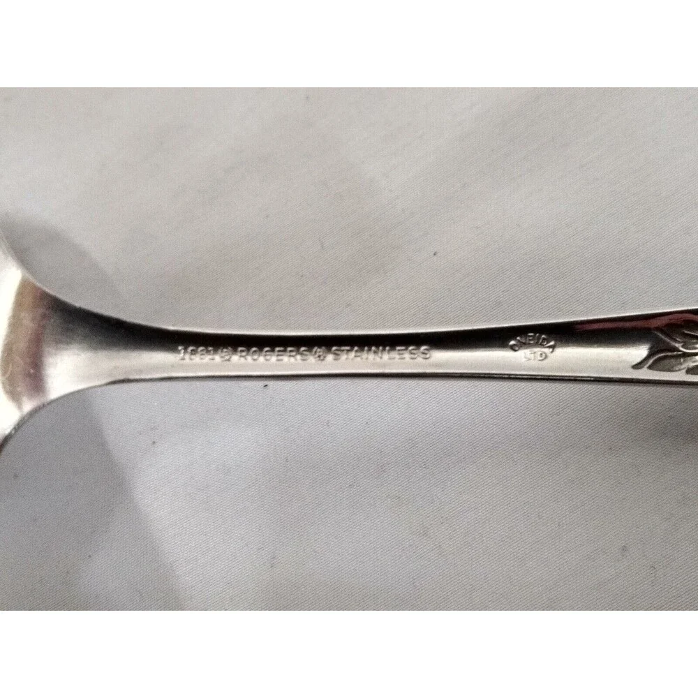 VINTAGE Oneida HIGHLAND ROSE Ladle, Fork and Spoon Stainless Steel (USA)